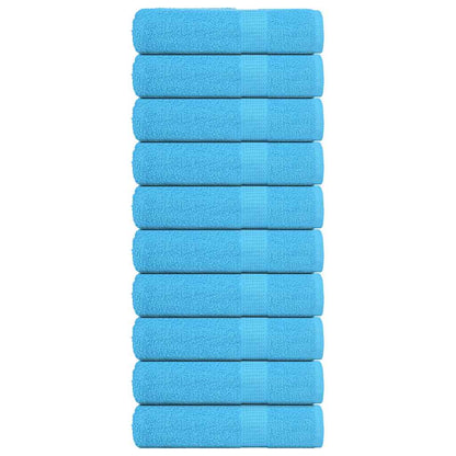Shower Towels "FROGN" 10 pcs Turquoise 70x140 cm 360 gsm