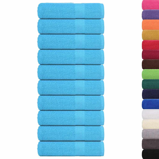 Shower Towels "FROGN" 10 pcs Turquoise 70x140 cm 360 gsm