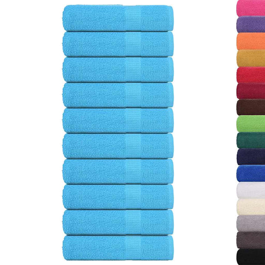 Bath Towels "FROGN" 10 pcs Turquoise 100x150 cm 360 gsm
