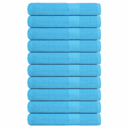 Towels "FROGN" 10 pcs Turquoise 100x200 cm 360 gsm