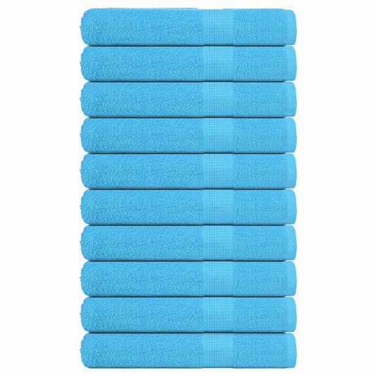 Towels "FROGN" 10 pcs Turquoise 100x200 cm 360 gsm