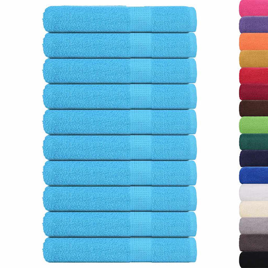 Towels "FROGN" 10 pcs Turquoise 100x200 cm 360 gsm