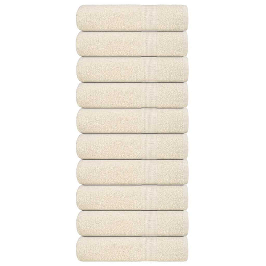 Hand Towels "FROGN" 10 pcs Cream 50x100 cm 360 gsm