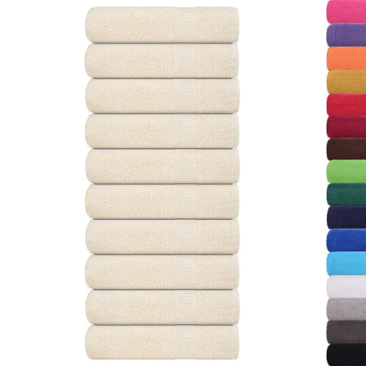 Hand Towels "FROGN" 10 pcs Cream 50x100 cm 360 gsm