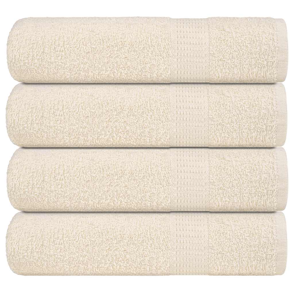 Bath Towels "FROGN" 4 pcs Cream 100x150 cm 360 gsm