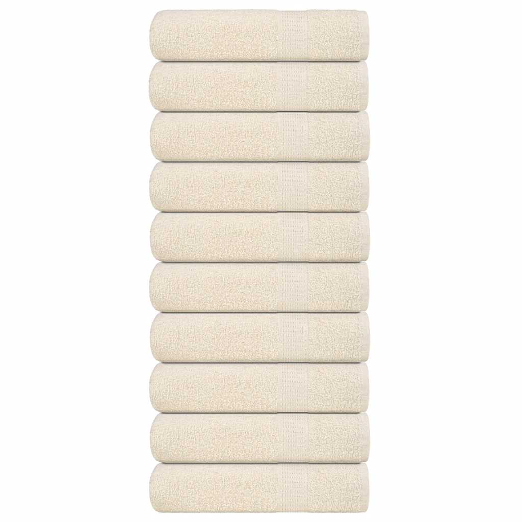 Bath Towels "FROGN" 10 pcs Cream 100x150 cm 360 gsm