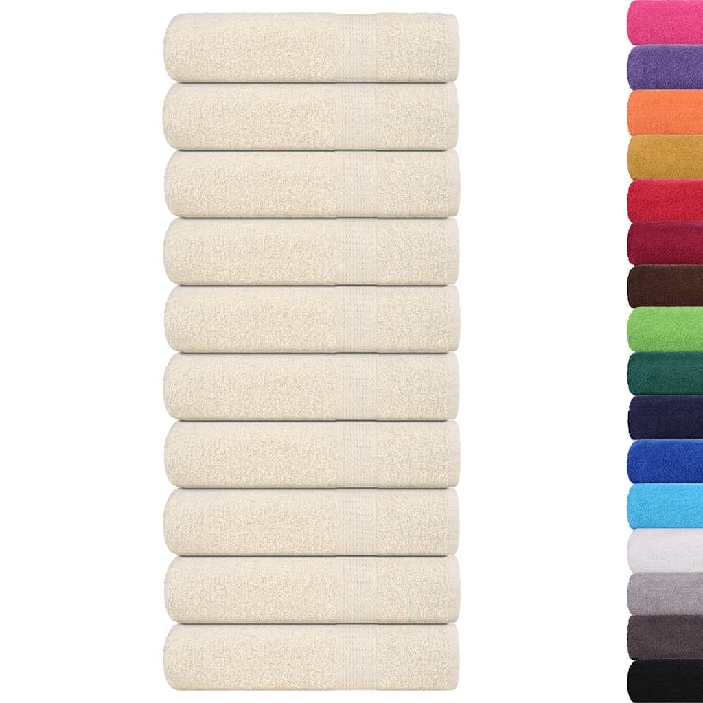 Bath Towels "FROGN" 10 pcs Cream 100x150 cm 360 gsm