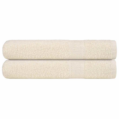 Sauna Towels "FROGN" 2 pcs Cream 80x200 cm 360 gsm