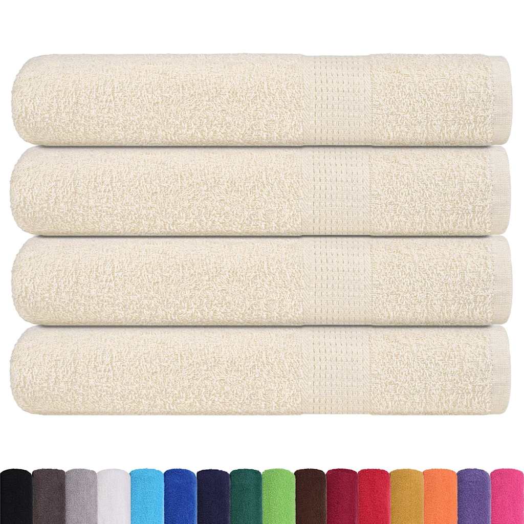 Sauna Towels "FROGN" 4 pcs Cream 80x200 cm 360 gsm