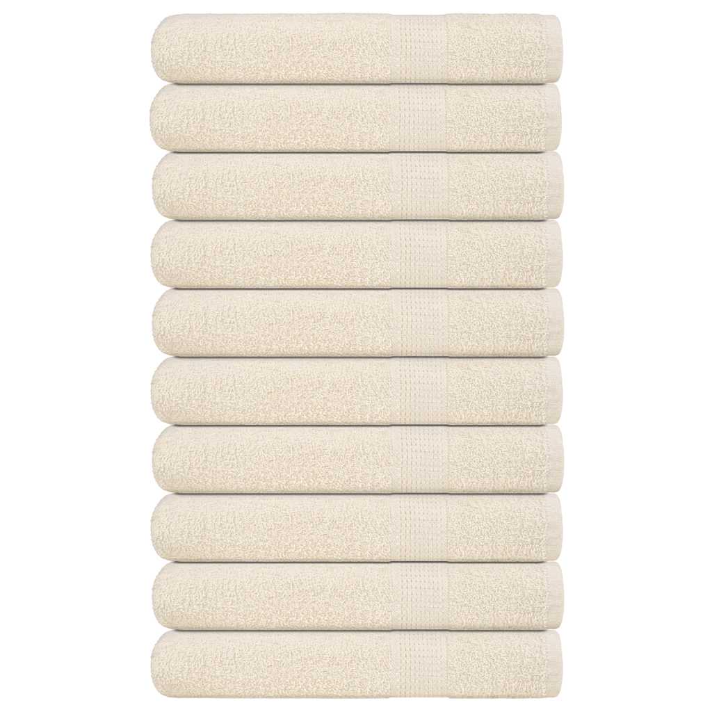 Sauna Towels "FROGN" 10 pcs Cream 80x200 cm 360 gsm