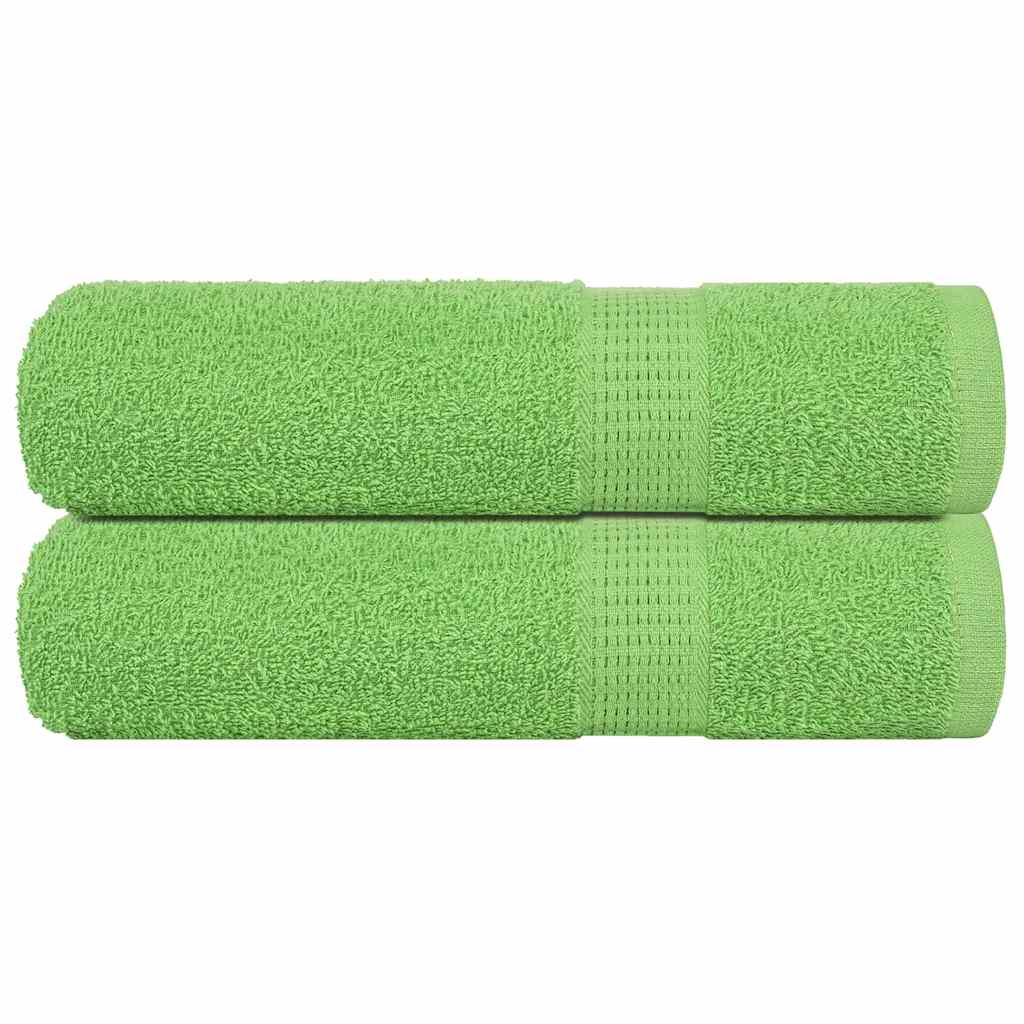 Hand Towels "FROGN" 2 pcs Apple Green 50x100 cm 360 gsm