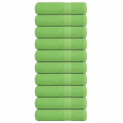 Hand Towels "FROGN" 10 pcs Apple Green 50x100 cm 360 gsm