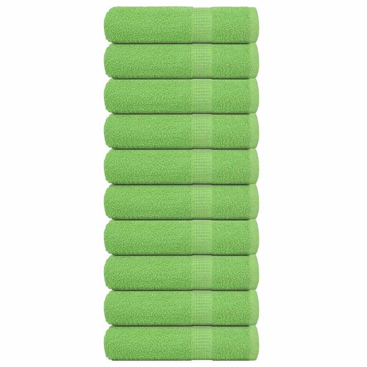 Hand Towels "FROGN" 10 pcs Apple Green 50x100 cm 360 gsm