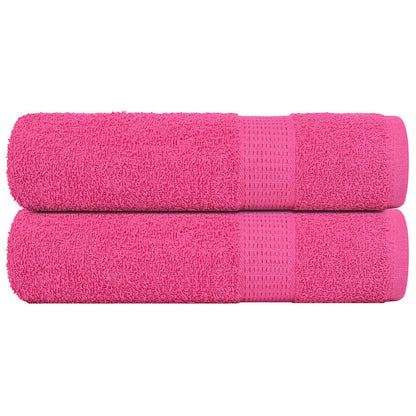Hand Towels "FROGN" 2 pcs Pink 50x100 cm 360 gsm