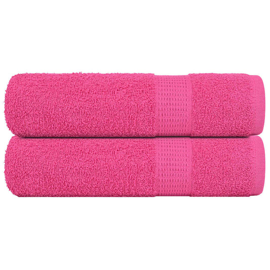 Hand Towels "FROGN" 2 pcs Pink 50x100 cm 360 gsm