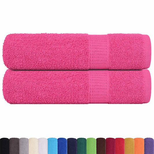 Bath Towels "FROGN" 2 pcs Pink 100x150 cm 360 gsm