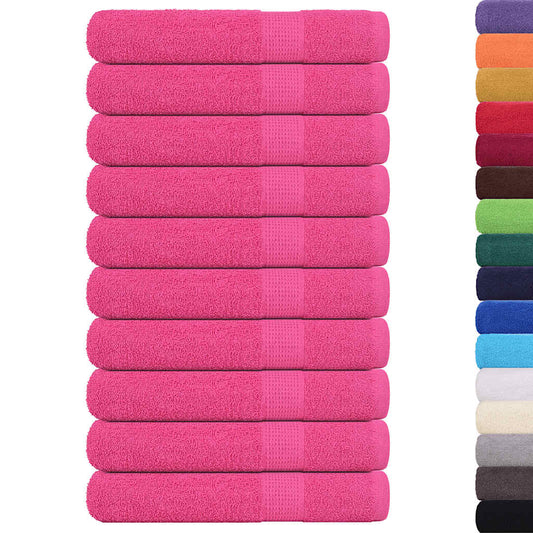 Sauna Towels "FROGN" 10 pcs Pink 80x200 cm 360 gsm