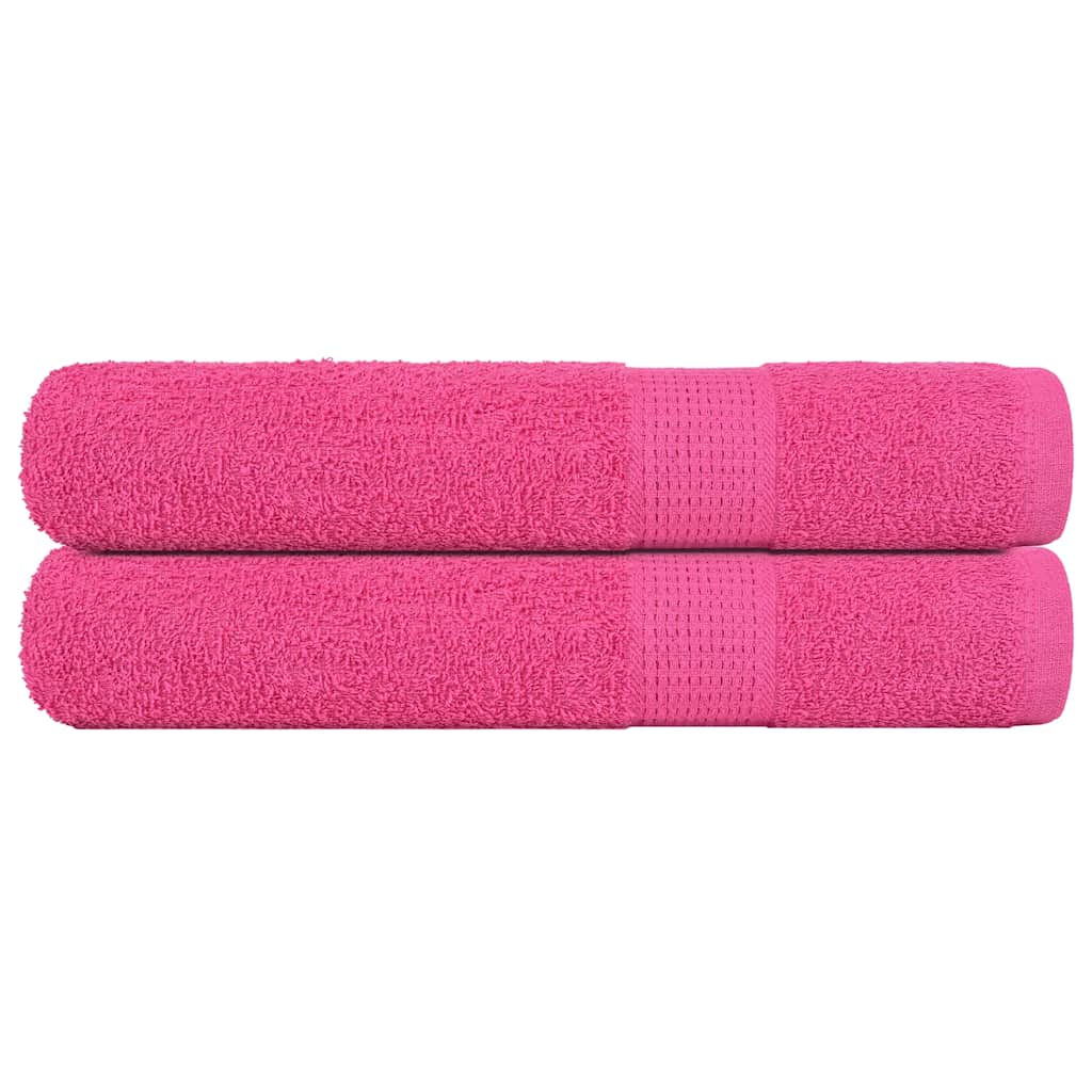 Towels "FROGN" 2 pcs Pink 100x200 cm 360 gsm