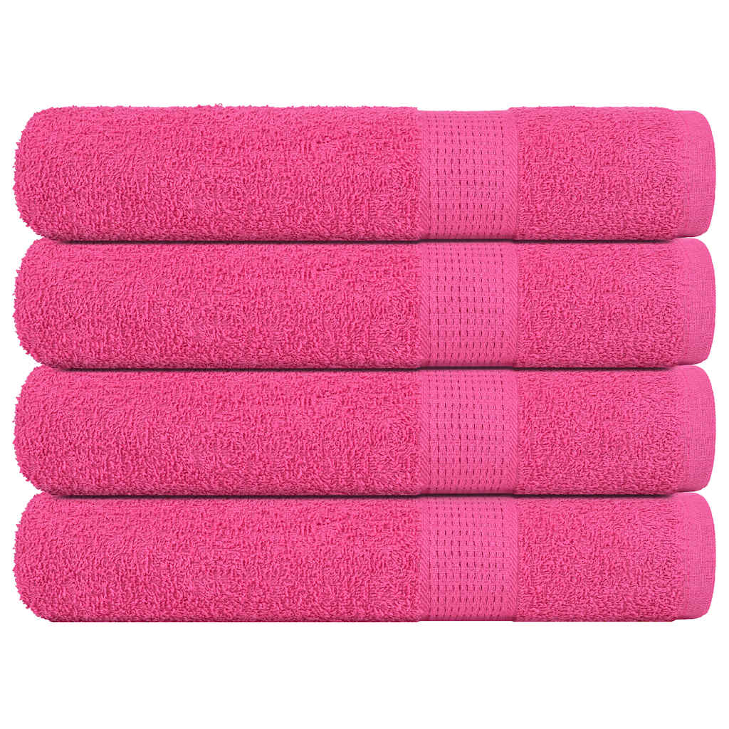 Towels "FROGN" 4 pcs Pink 100x200 cm 360 gsm