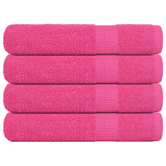 Towels "FROGN" 4 pcs Pink 100x200 cm 360 gsm
