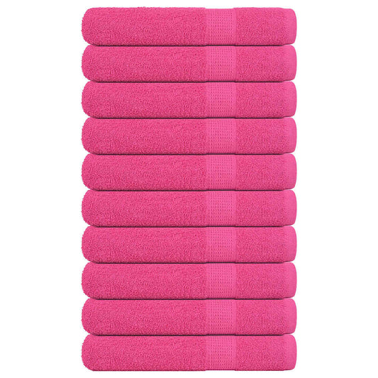 Towels "FROGN" 10 pcs Pink 100x200 cm 360 gsm