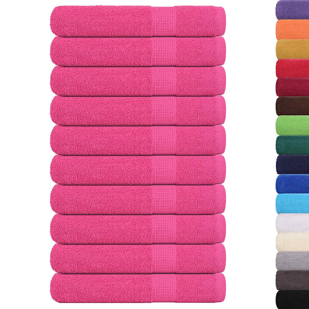 Towels "FROGN" 10 pcs Pink 100x200 cm 360 gsm