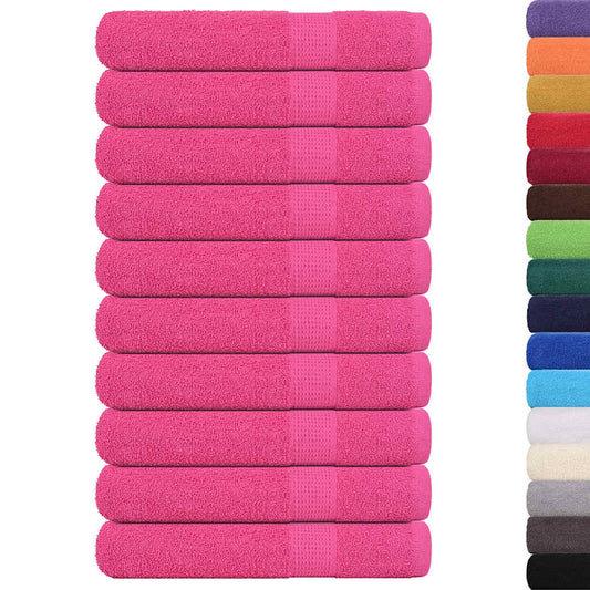 Towels "FROGN" 10 pcs Pink 100x200 cm 360 gsm