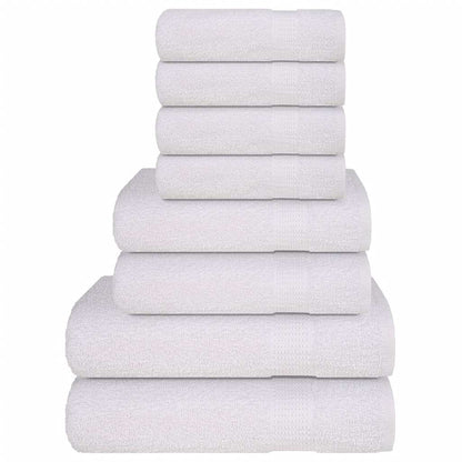 8 Piece Towel Set "FROGN" White 360 gsm