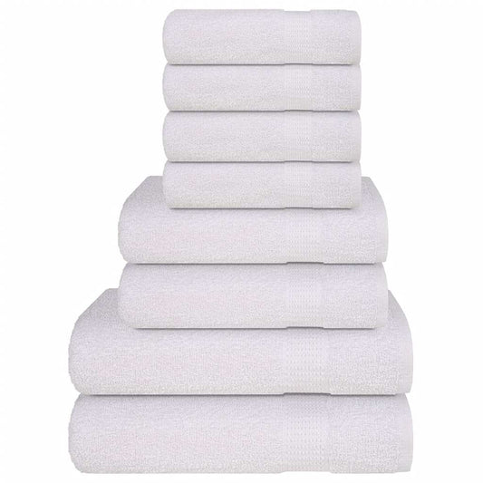 8 Piece Towel Set "FROGN" White 360 gsm