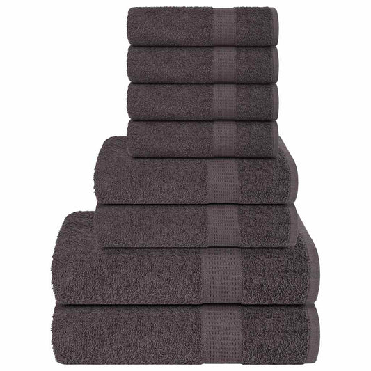 8 Piece Towel Set "FROGN" Anthracite 360 gsm