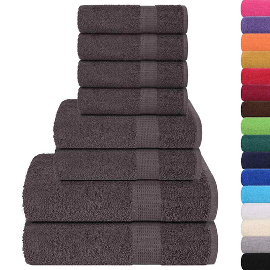 8 Piece Towel Set "FROGN" Anthracite 360 gsm