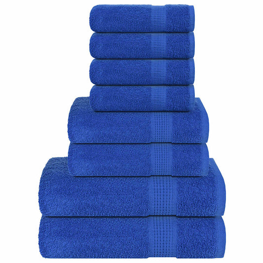 8 Piece Towel Set "FROGN" Blue 360 gsm