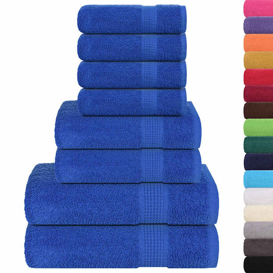 8 Piece Towel Set "FROGN" Blue 360 gsm