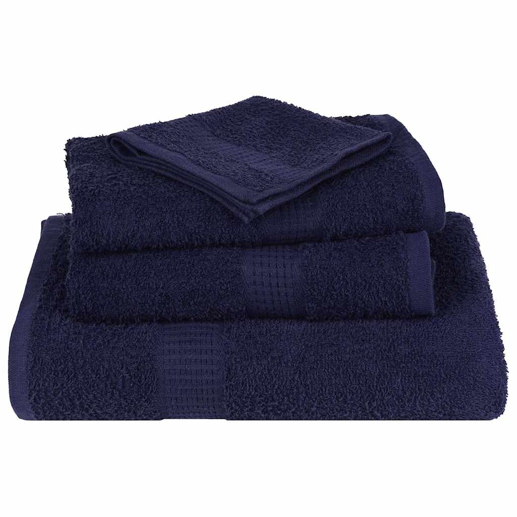 8 Piece Towel Set "FROGN" Navy Blue 360 gsm