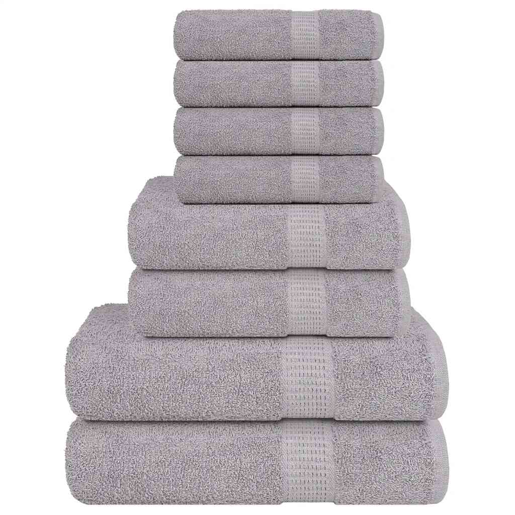 8 Piece Towel Set "FROGN" Grey 360 gsm