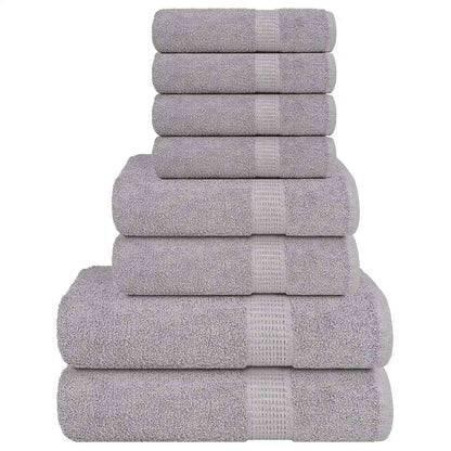8 Piece Towel Set "FROGN" Grey 360 gsm