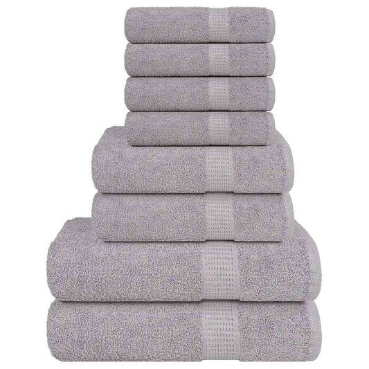 8 Piece Towel Set "FROGN" Grey 360 gsm