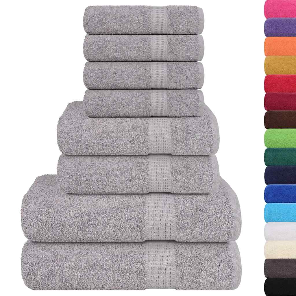 8 Piece Towel Set "FROGN" Grey 360 gsm