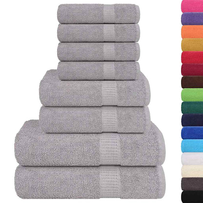 8 Piece Towel Set "FROGN" Grey 360 gsm