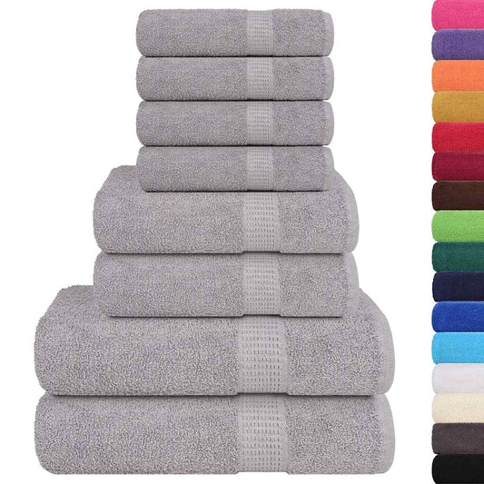 8 Piece Towel Set "FROGN" Grey 360 gsm