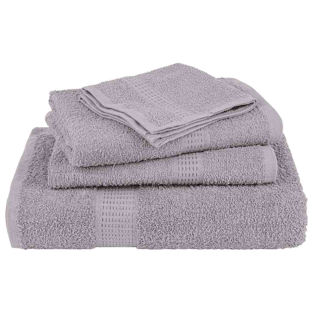 8 Piece Towel Set "FROGN" Grey 360 gsm