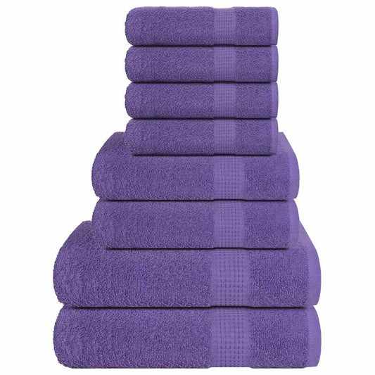 8 Piece Towel Set "FROGN" Purple 360 gsm