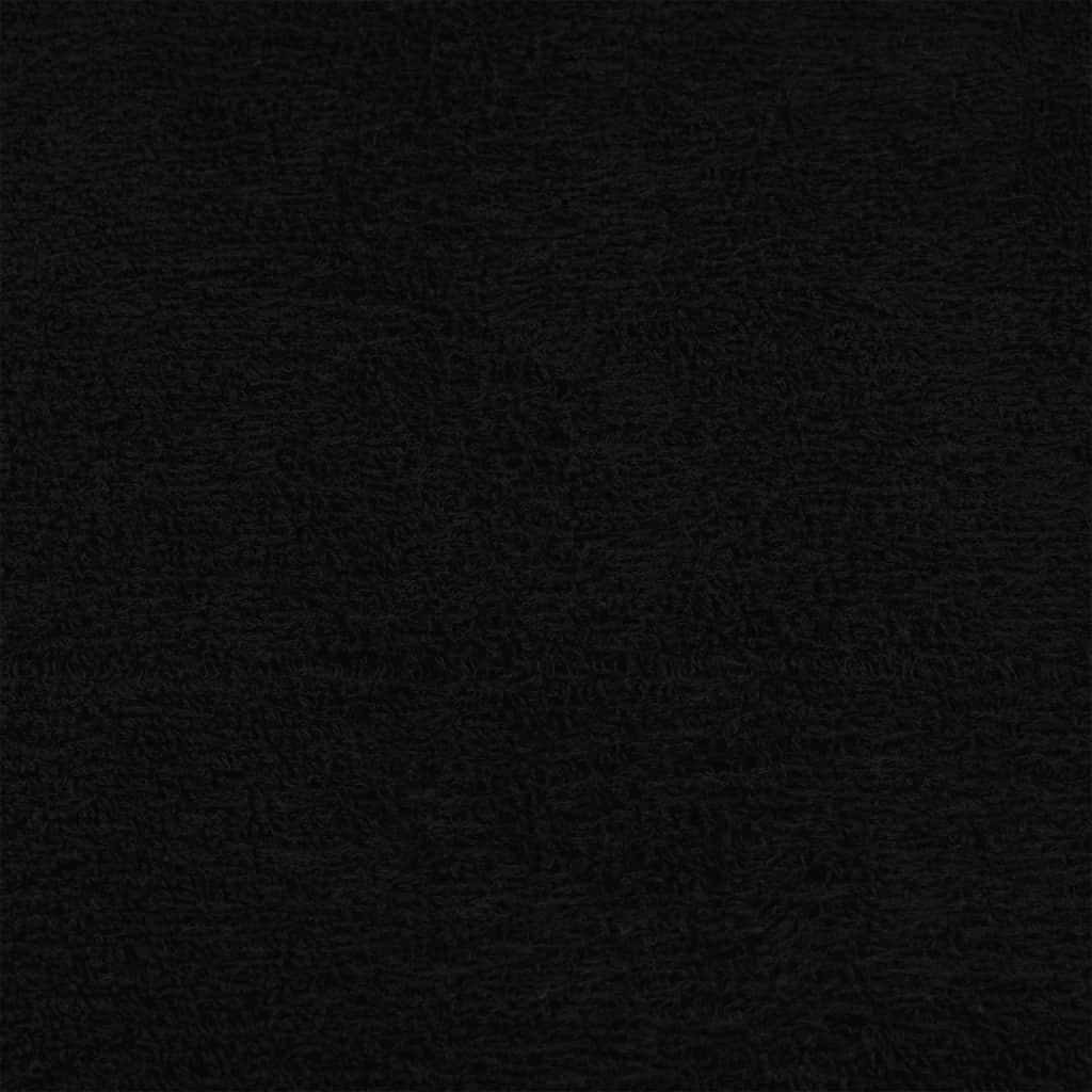 8 Piece Towel Set "FROGN" Black 360 gsm