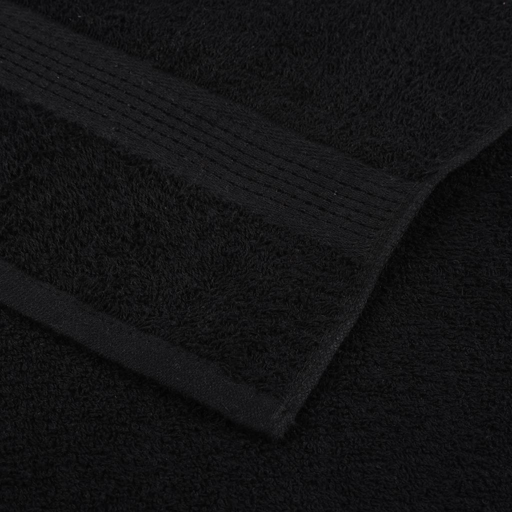 8 Piece Towel Set "FROGN" Black 360 gsm