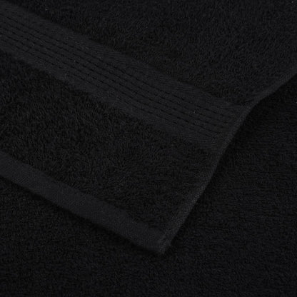 8 Piece Towel Set "FROGN" Black 360 gsm
