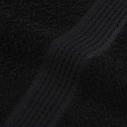 8 Piece Towel Set "FROGN" Black 360 gsm