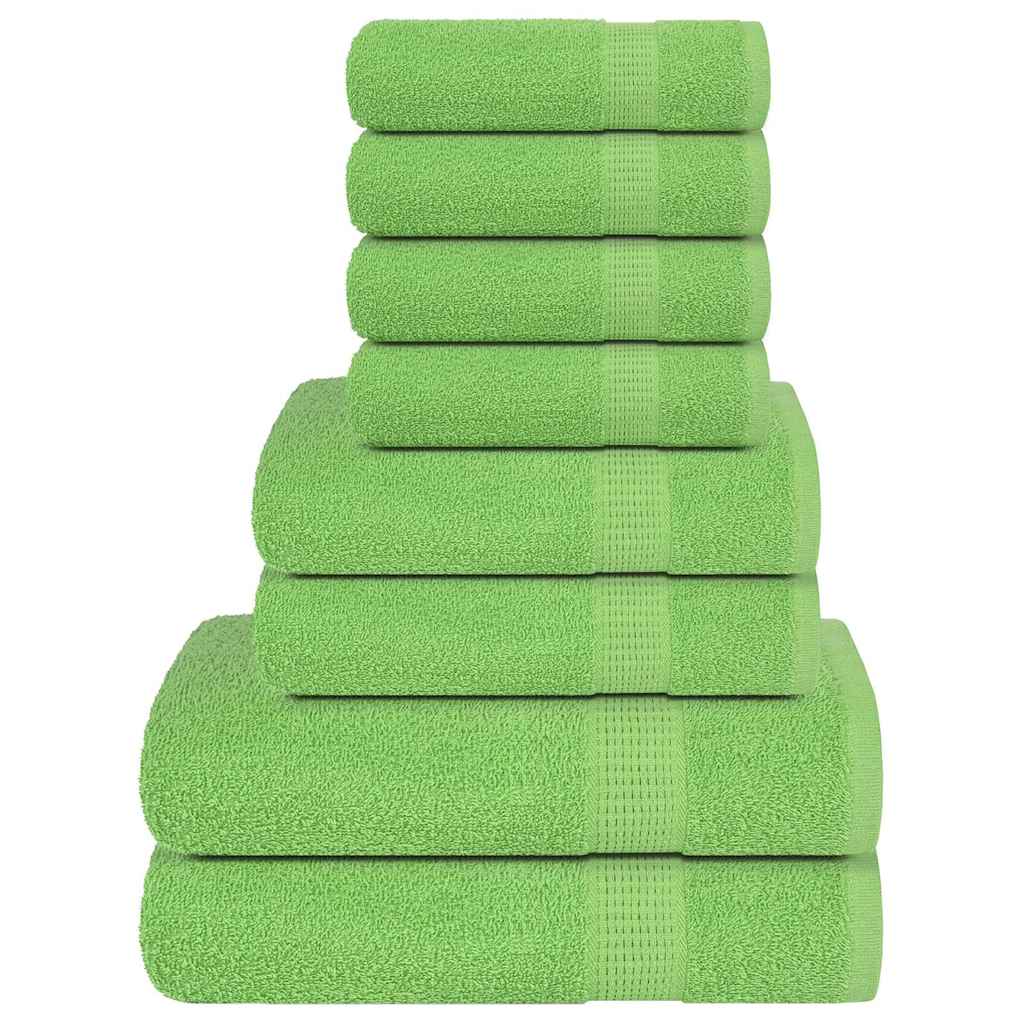 8 Piece Towel Set "FROGN" Apple Green 360 gsm