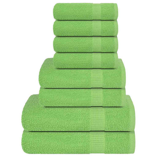8 Piece Towel Set "FROGN" Apple Green 360 gsm