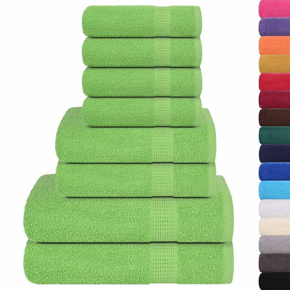 8 Piece Towel Set "FROGN" Apple Green 360 gsm
