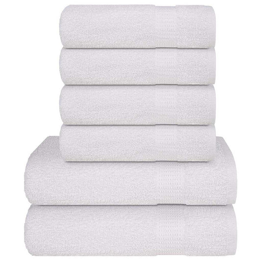 6 Piece Towel Set "FROGN" White 360 gsm